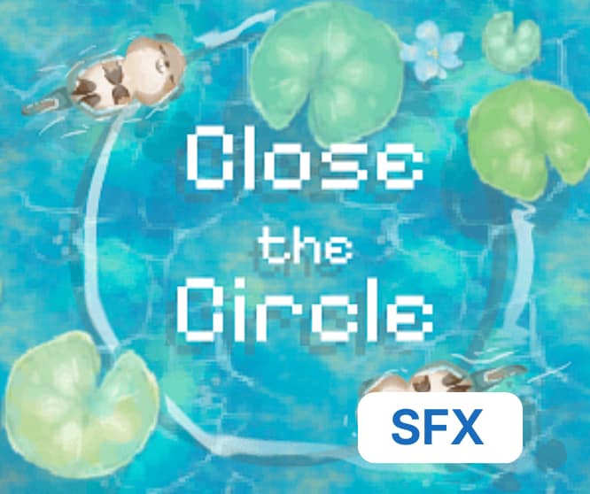 Screenshot de Close the Circle apresentando ambiente do jogo com SFX criados por William da Rocha.