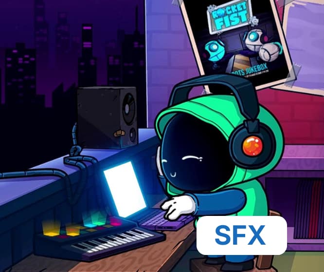 SFX redesign for Beat Quest | Chillhop Journey showcasing custom game sound design for a puzzle game prototype.